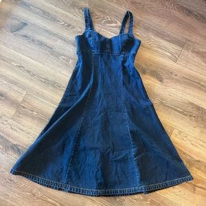 Anthropologie Denim Midi Dress